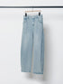 SIDE PLEATED DENIM PANTS / Y243-31045-3 /【 BLUE 】